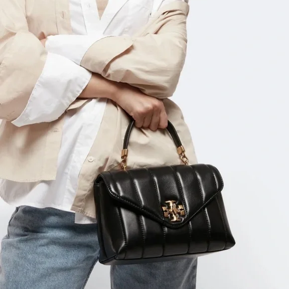 TORY BURCH SMALL KIRA SATCHEL TOP HANDLE BAG - Picture 4 of 14